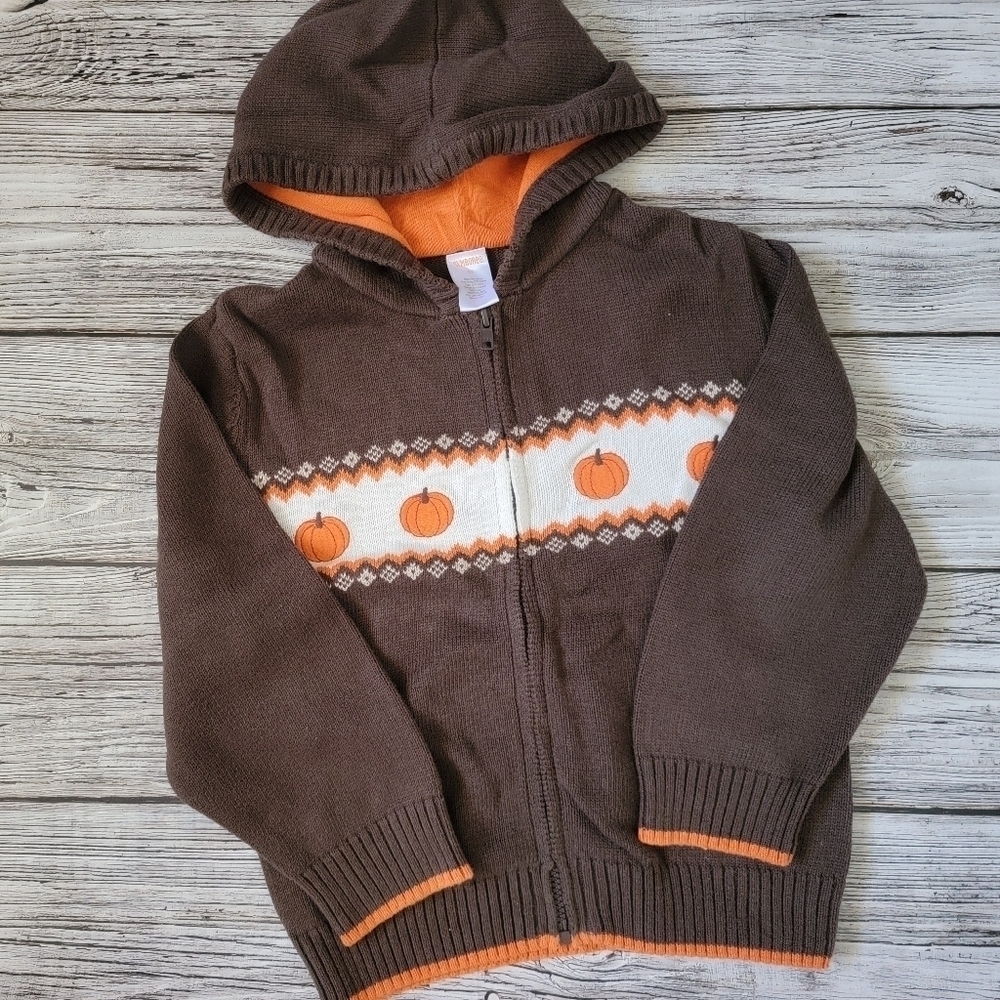 Gymboree Pumpkin Sweater Size 4T VGUC Vintage